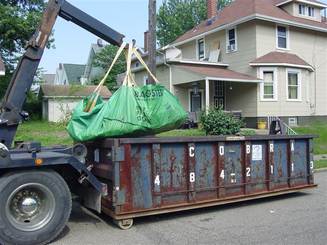 Bag in Dumpster